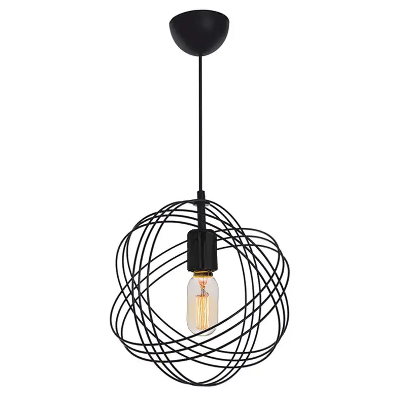 Lustra Idris, negru, D30x75 cm Cumpără online