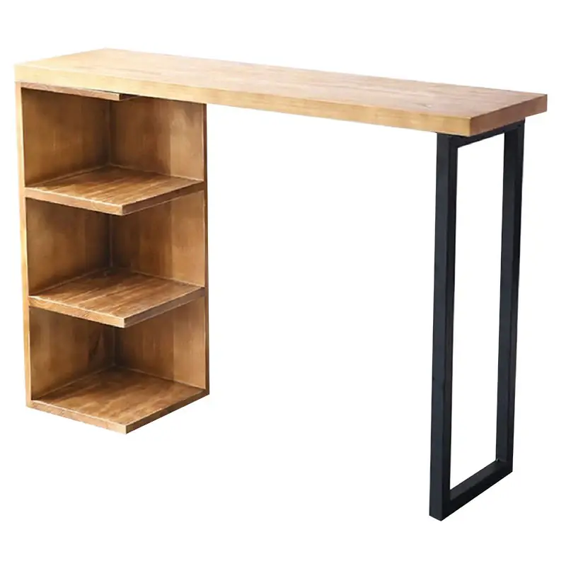 Masa pentru bar, Collins, lemn Natural de pin, 35mm, 139x29x90 cm Doar azi