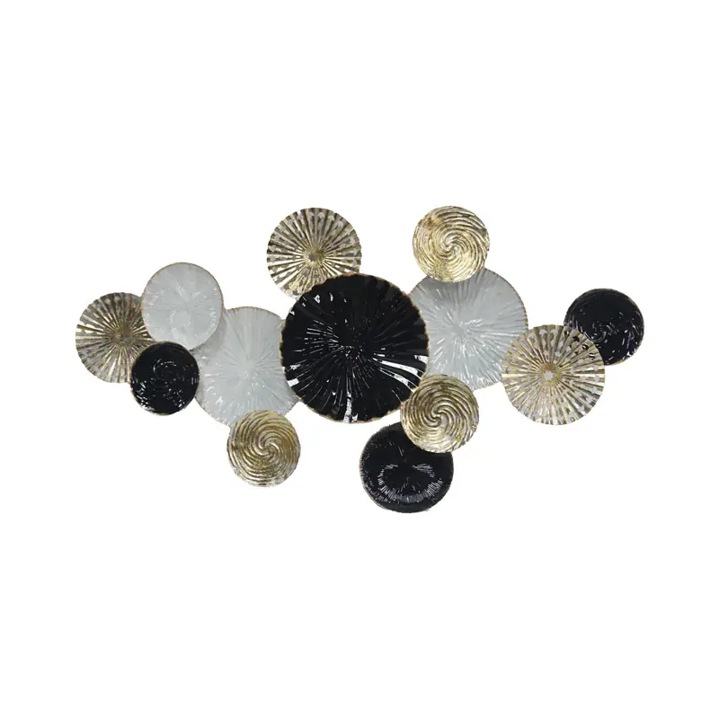 Decoratiune de perete din metal Faim, Auriu, 111x58 cm Bestseller