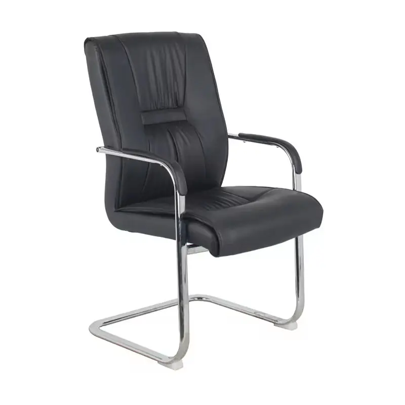 Discount Scaun stivuitor pentru oaspeti Nioze picior negru pu-crom, 57x50x95 cm