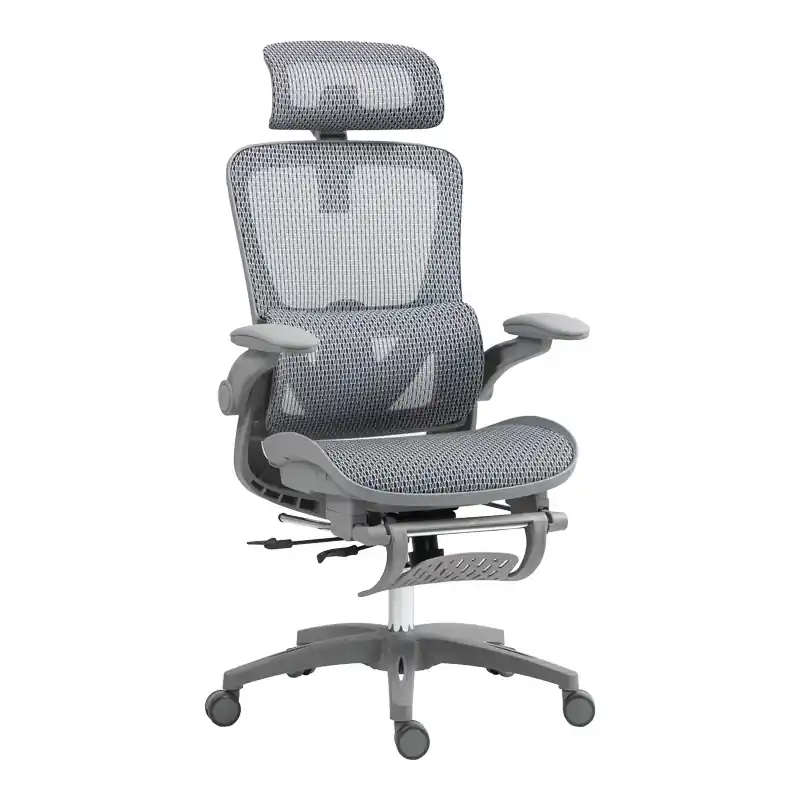 Scaun de birou manager Zenyk plasa, Alb, 63x70x126 cm Discount