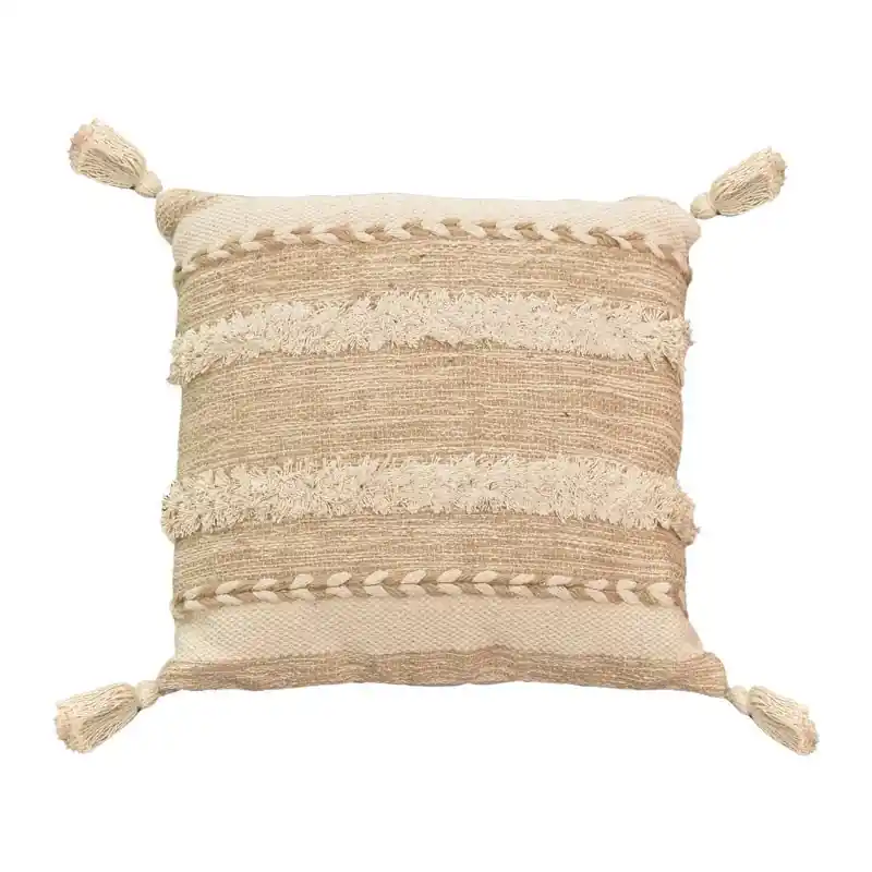 Pernuta decorativa Rozi Boho, Bej, 45x45 cm Cel mai bun preț