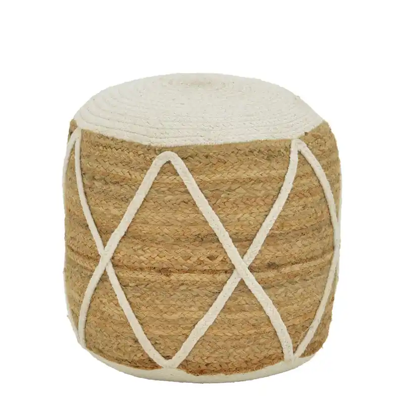 Expediere rapidă Taburet Maroc Boho, Natural, 40x40x45 cm